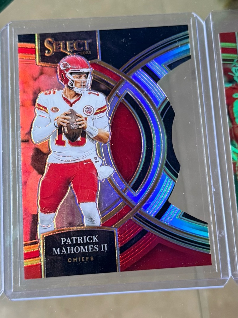 3 Card Lot 2023 Select Patrick Mahomes II Black and Red Prizm Die Cut Premier